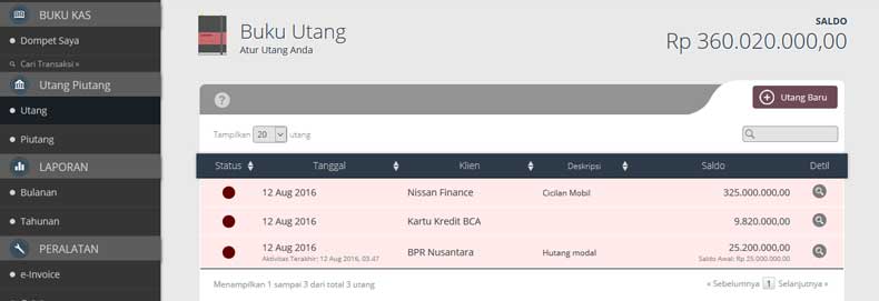 daftar utang piutang