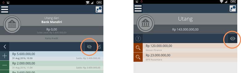 tampilkan sembunyikan utang